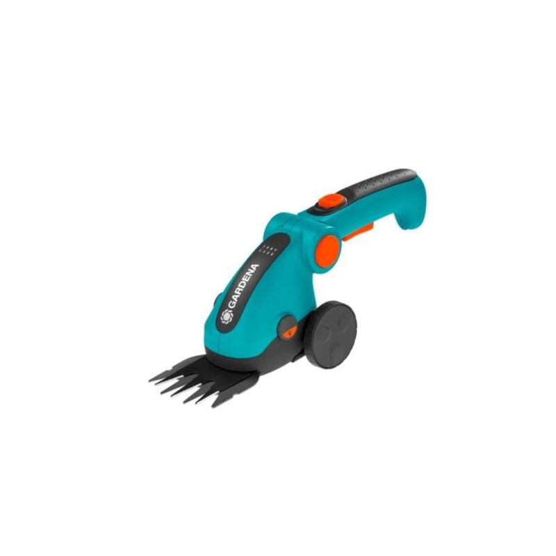 forbici gardena comfortcut li per erba a batteria 3.6v turchese/nero