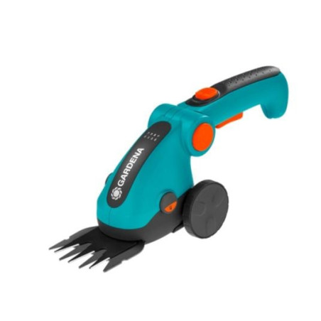 forbici gardena comfortcut li per erba a batteria 3.6v turchese/nero