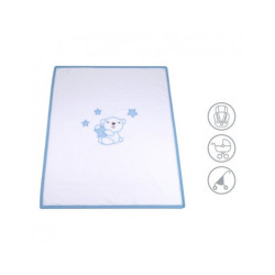 coperta carrozzina baby idea pilcaz autunno ed inverno azzurro [pilcaz]