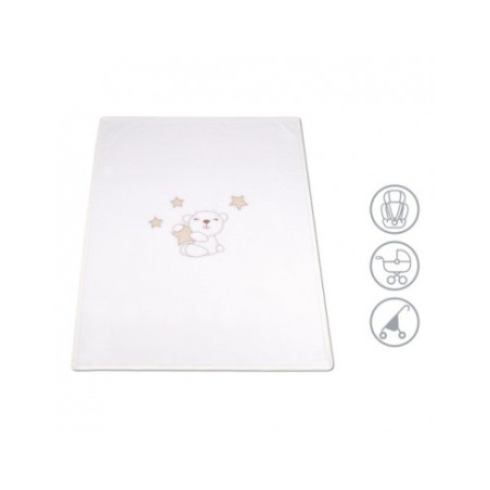 coperta carrozzina baby idea pilcbg autunno ed inverno beige [pilcbg]