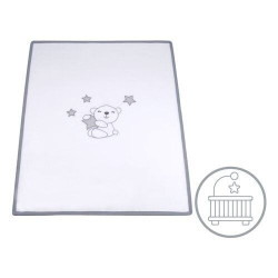 coperta lettino baby idea pillgr in pile con ricamo artigianale per