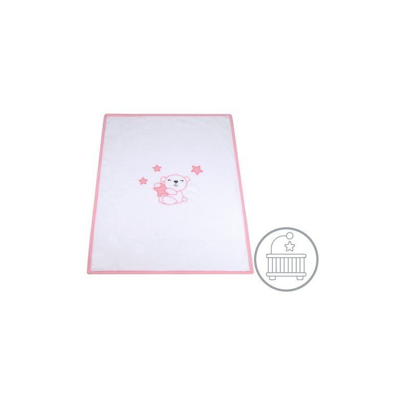 coperta lettino baby idea pillgs in pile con ricamo artigianale per