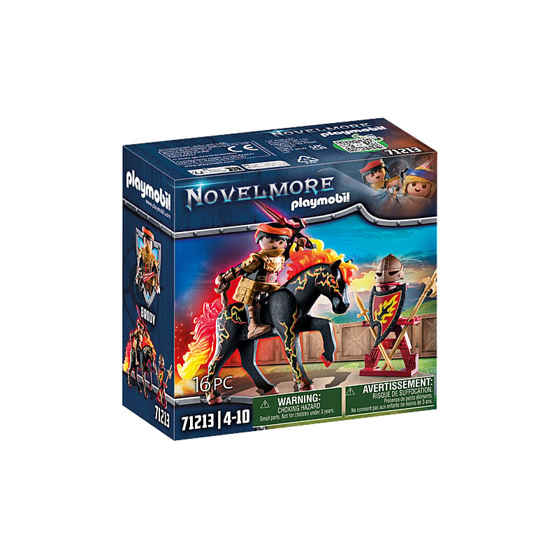 figurina playmobil novelmore 71213 cavaliere burnham raider fire