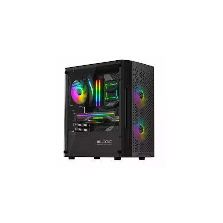 case logic aramis microatxitx/mini-itx argb vetro temperato nero