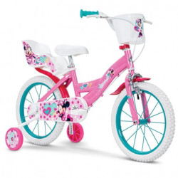bicicletta mandelli disney minnie 16'' per bambini con rotelle