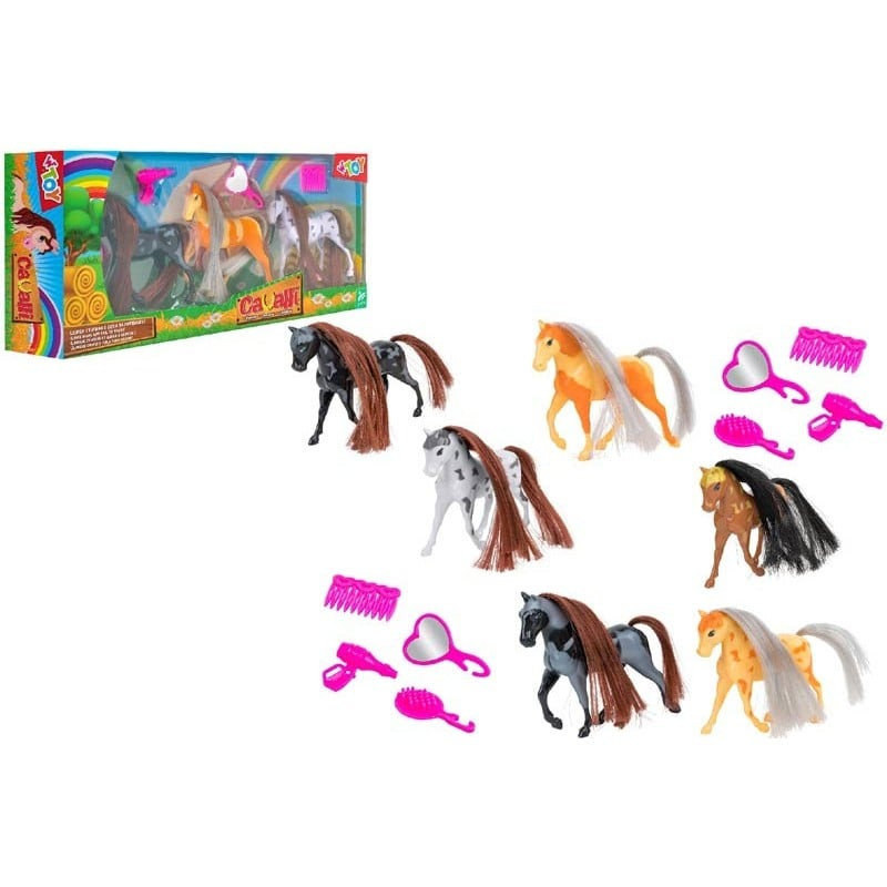 globo di cavalli 3pz multicolore