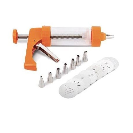 pistola per biscotti ghidini 2 in 1 arancione