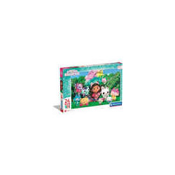 puzzle clementoni casa delle bambole di gabby maxi 62x42cm multicolore