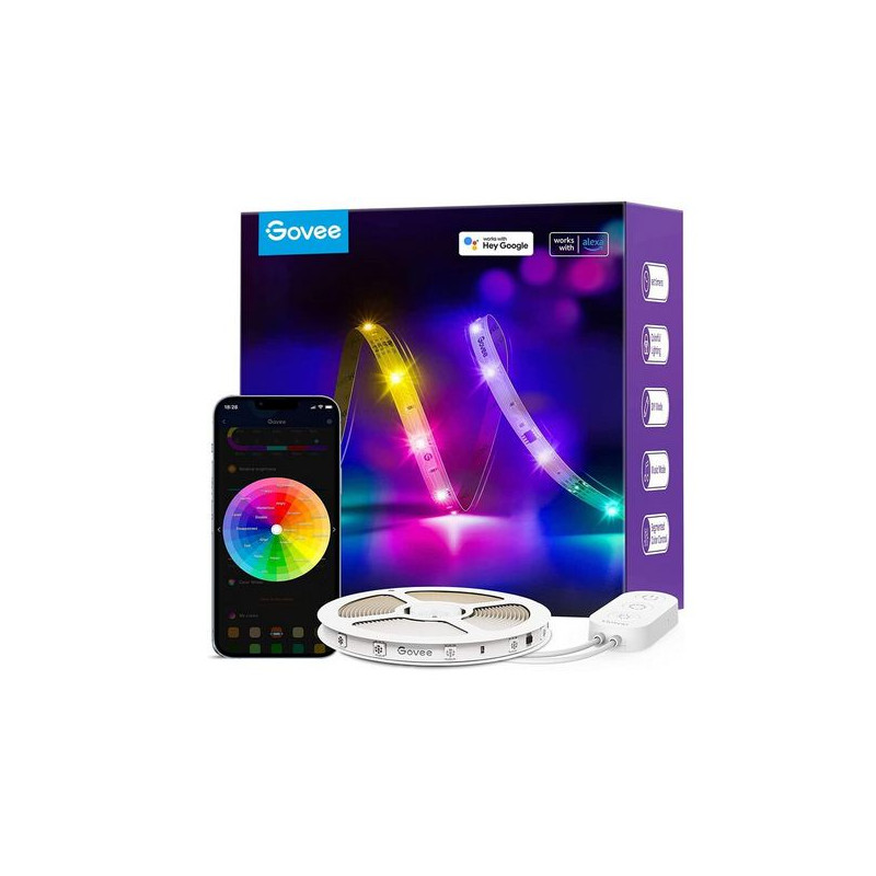 striscia led govee h618a light wi-fi/bluetooth 5m [h618a3d1]