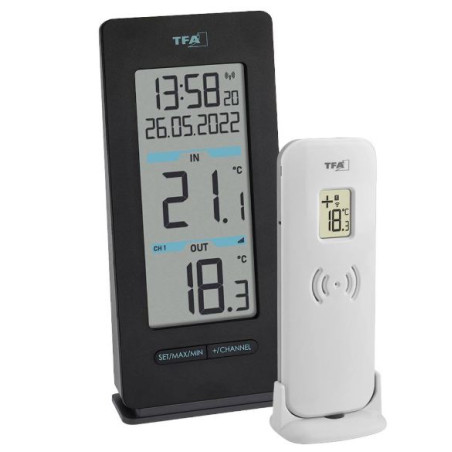 termometro digitale tfa dostmann buddy nero [30.3072.01]