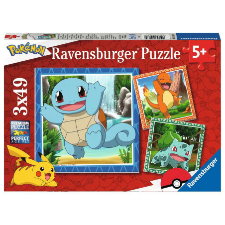 puzzle ravensburger pokemon 3x49pz multicolore [wzrvpt0ud005586]