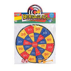 mandelli bersaglio globo con c/2 palline e 2 freccette 35cm multicolore
