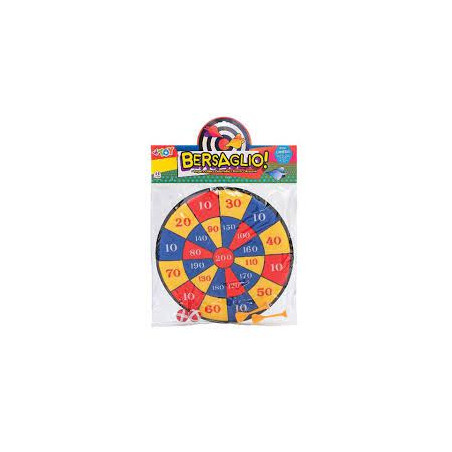 mandelli bersaglio globo con c/2 palline e 2 freccette 35cm multicolore