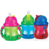 tazza nuby flip it con manici e cannuccia 240ml