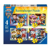puzzle ravensburger 4 in una scatola paw patrol 12+16+20+24pz