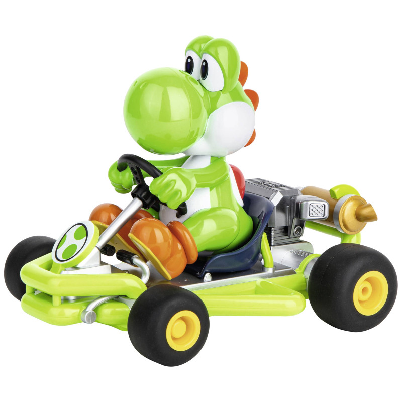 veicolo telecomandato carrera mario kart 2.4ghz pipekart yoshi multicolore