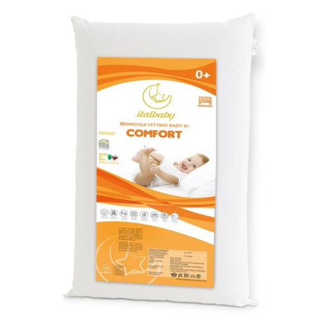 guanciale da letto italbaby comfort cm38x58x5h bianco