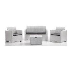 salotto resina bica set esterno 9067 nebraska 2 bianco