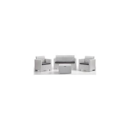 salotto resina bica set esterno 9067 nebraska 2 bianco