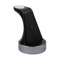 caricabatterie verbatim wireless 2in1 qi mf wcs-01 nero [49555]