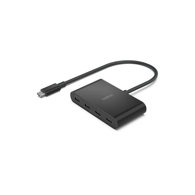 hub usb belkin collegare tipo-c 4porte nero [avc018btbk]