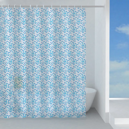 tenda doccia gedy pool in peva 240x200cm azzurro