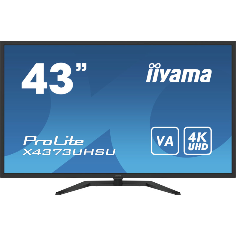 monitor led 43'' iiyama prolite x4373uhsu-b1 4k uhd 3840x2160/3ms/g/nero