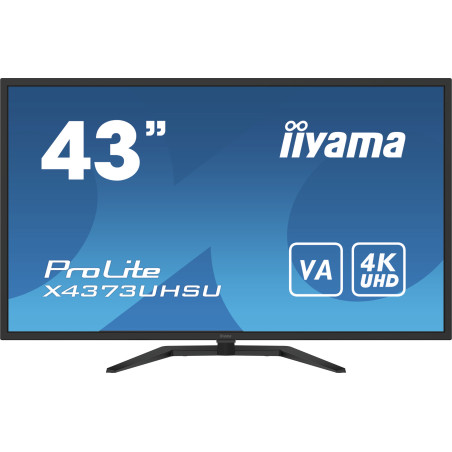 monitor led 43'' iiyama prolite x4373uhsu-b1 4k uhd 3840x2160/3ms/g/nero