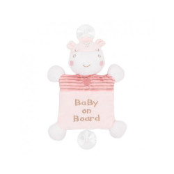 peluche kikka boo hippo dreams baby in macchina 26cm con ventose