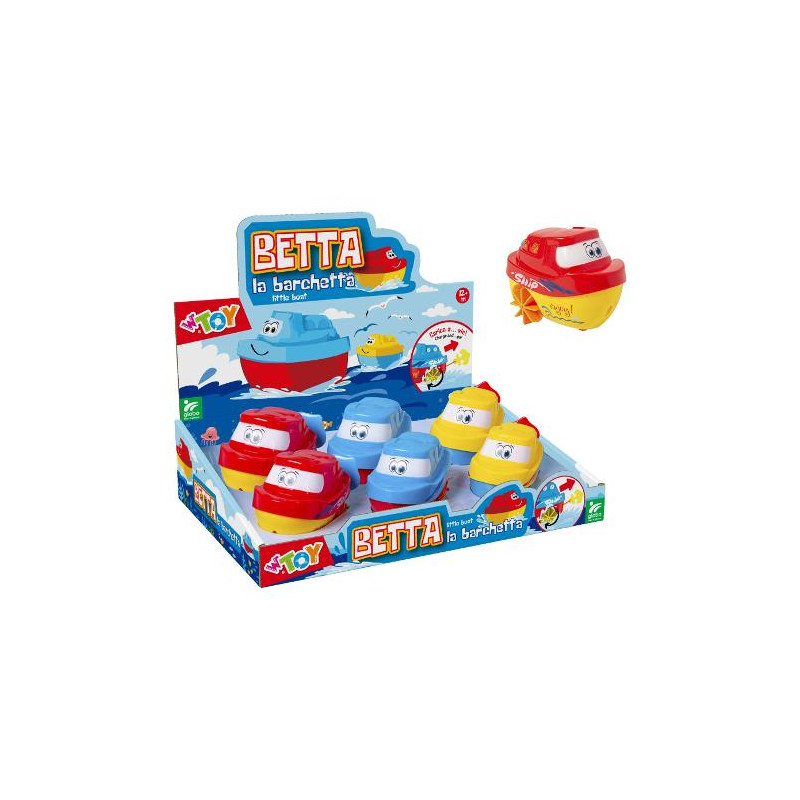 giocattolo globo wtoy betta la barchetta con molla assortito [41936]