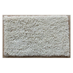 tappeto bagno manifattura ferro riccio 80x50cm panna [17829]