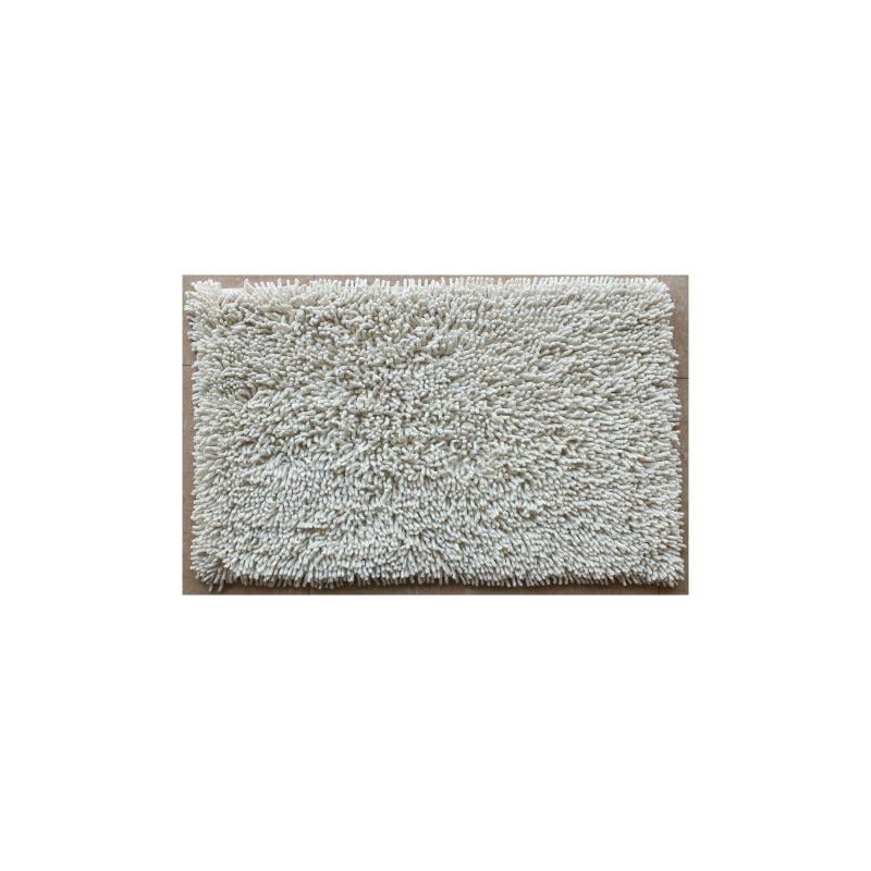 tappeto bagno manifattura ferro riccio 80x50cm panna [17829]