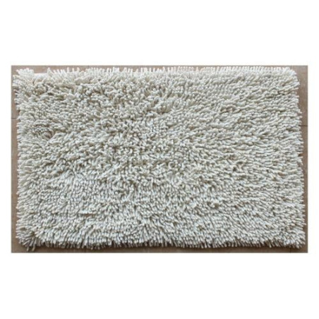 tappeto bagno manifattura ferro riccio 80x50cm panna [17829]