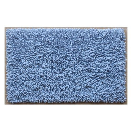 tappeto bagno manifattura ferro riccio l80x50cm celeste [17874]