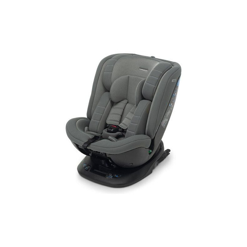 seggiolino auto foppapedretti girevole 360' dual fix grigio