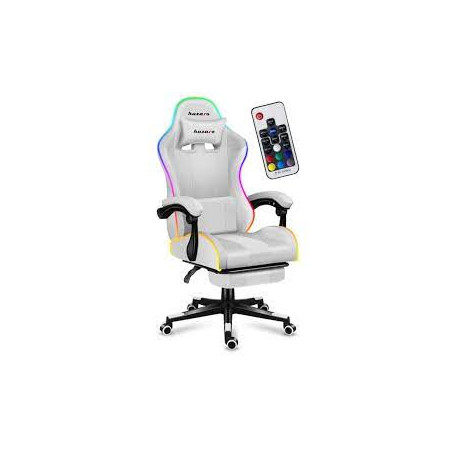sedia gaming huzaro force 4.7 rgb bianco [hz-force 4.7 rgb white]