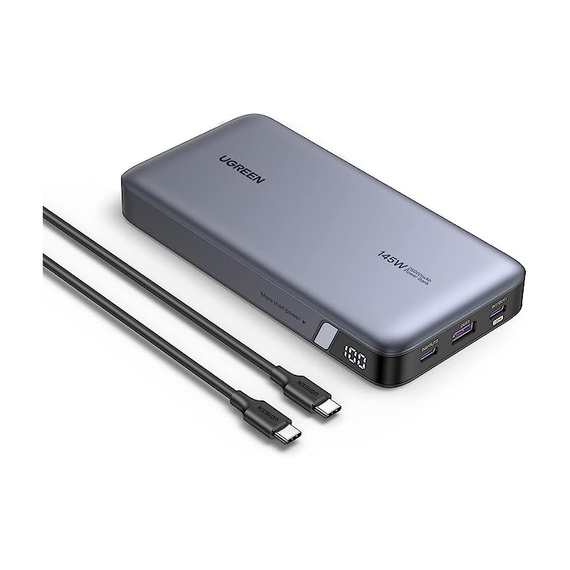 batteria portatile ugreen serie 14/samsung/airpods usb-c pd 65w