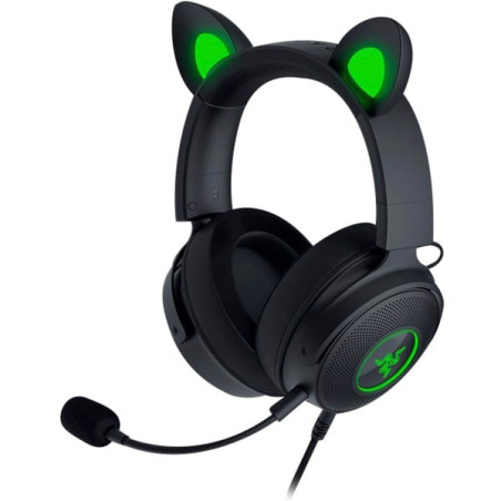 cuffie kraken kitty v2 pro rgb da gioco razer cablato nero [rz04-04510100-r3m1]