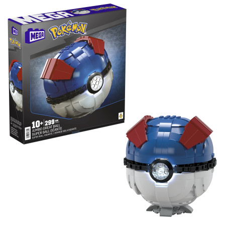 gioco costruzione mega pokemonjumbo great ball 13 multicolore 299pz