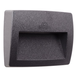 applique fumagalli lorenza 190 a led 7.5w 4000k ip55 grigio