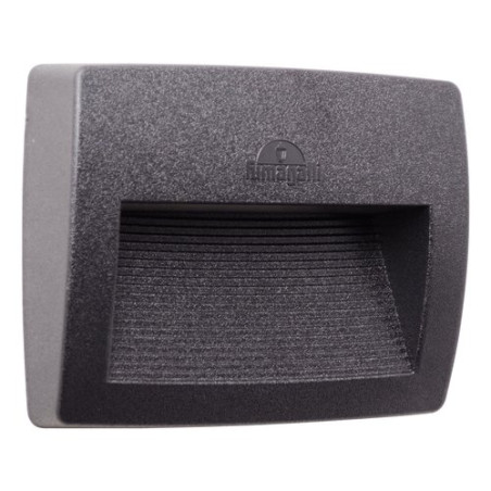 applique fumagalli lorenza 190 a led 7.5w 4000k ip55 grigio