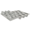stampo silikomart s3d26394 3d petalo 8 forme grigio [s3d26394]