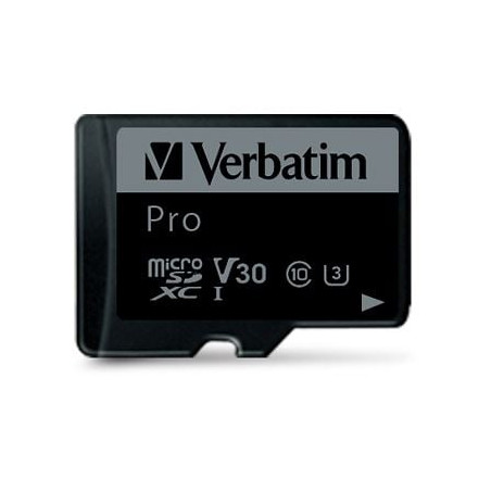 scheda microsdxc verbatim pro u3 class 10 uhs-i u3 256gb v30