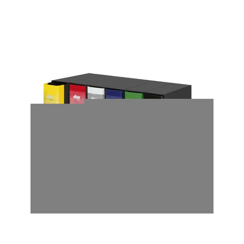 Registratore a leva dox 1 verde dorso 8cm formato commerciale [d26114]