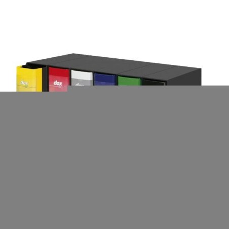 Registratore a leva dox 1 verde dorso 8cm formato commerciale [d26114]