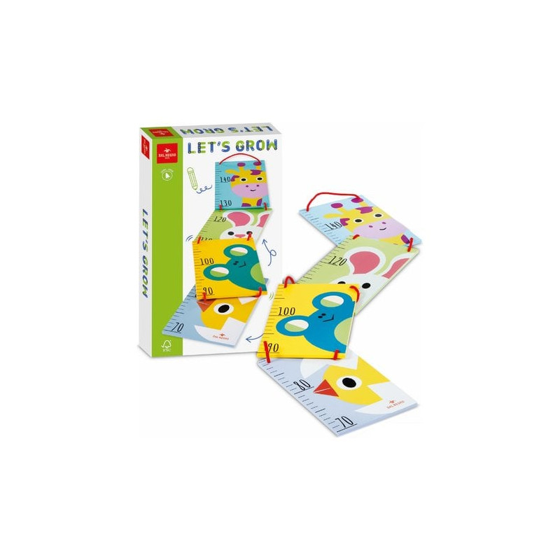 misuratore di altezza dal negro let's grow da parete per bambini