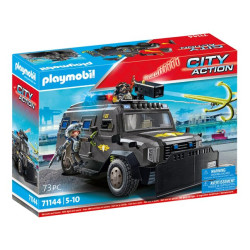 set da gioco playmobil city action veicolo d'intervento delle