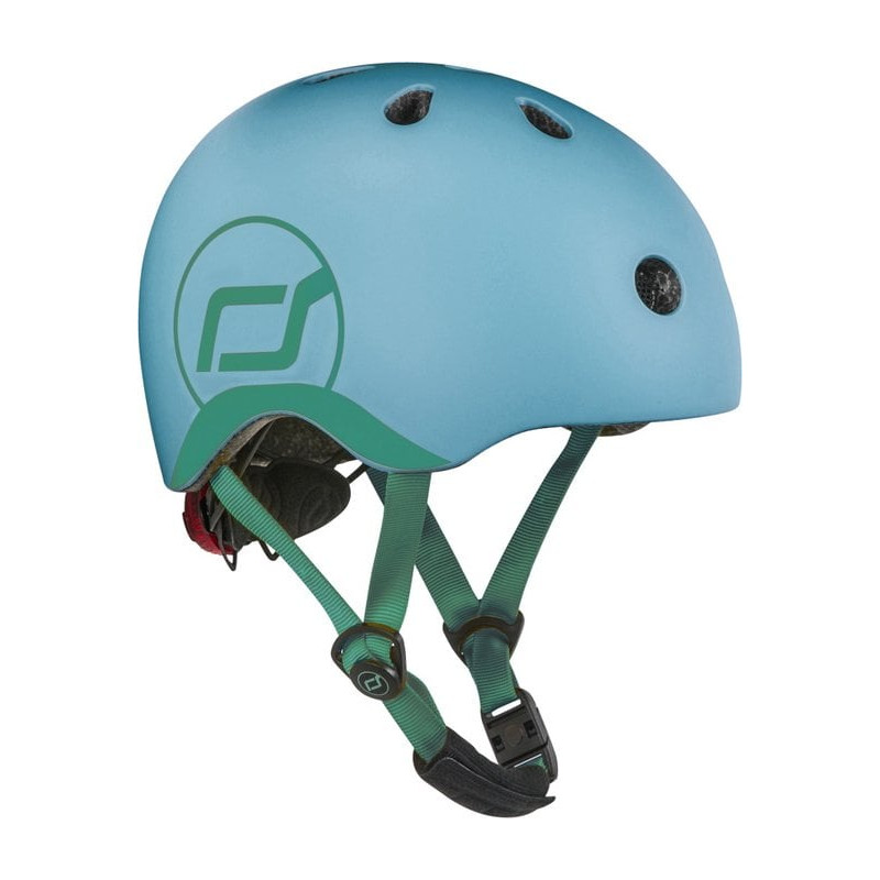 casco protettivo scoot & ride xxs-s per bambini steel blu