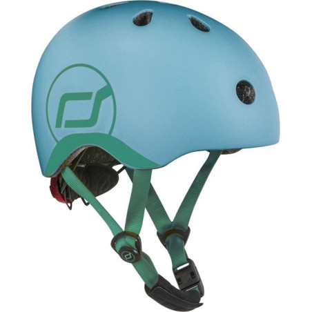 casco protettivo scoot & ride xxs-s per bambini steel blu