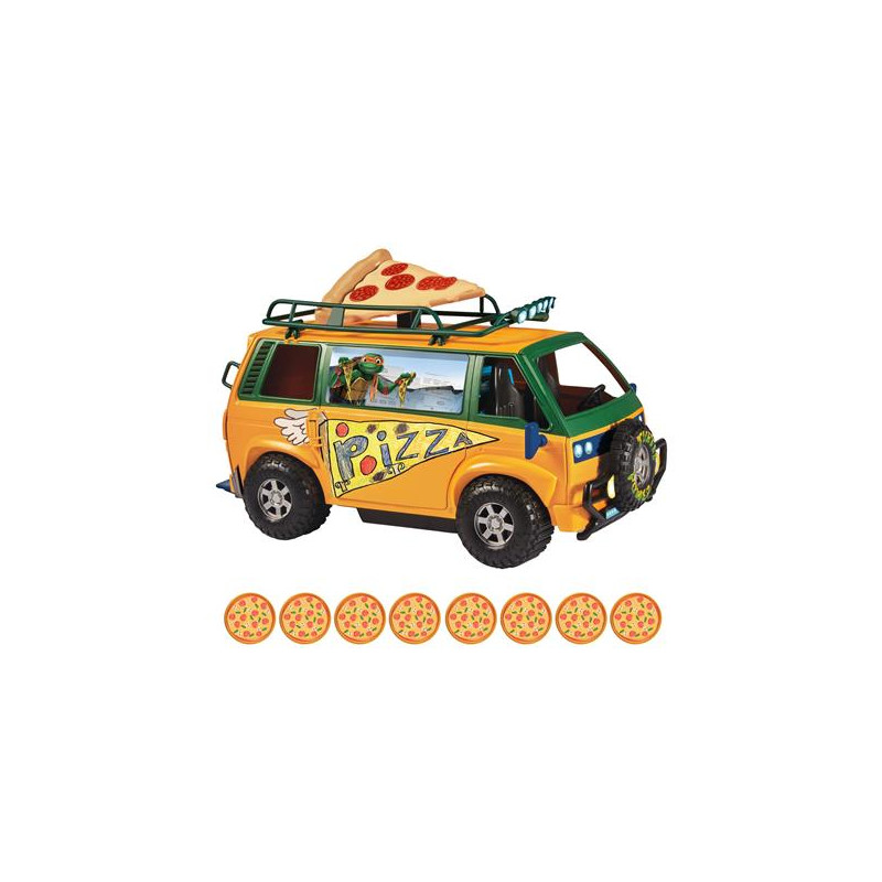 set da gioco giochi preziosi pizza van tartarughe ninja 4anni